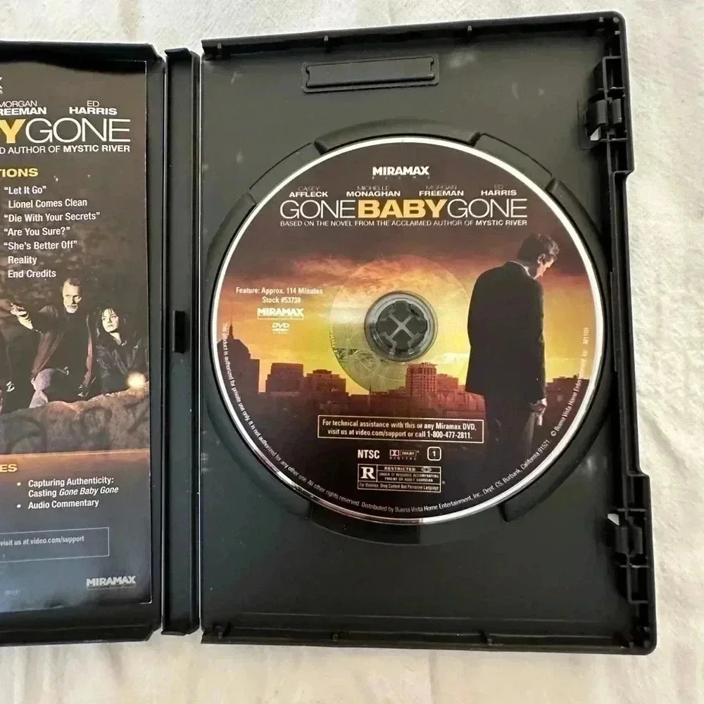 Gone Baby Gone (DVD,2008) Drama Morgan Freeman, Casey Affleck Miramax.
. - Picture 5 of 5